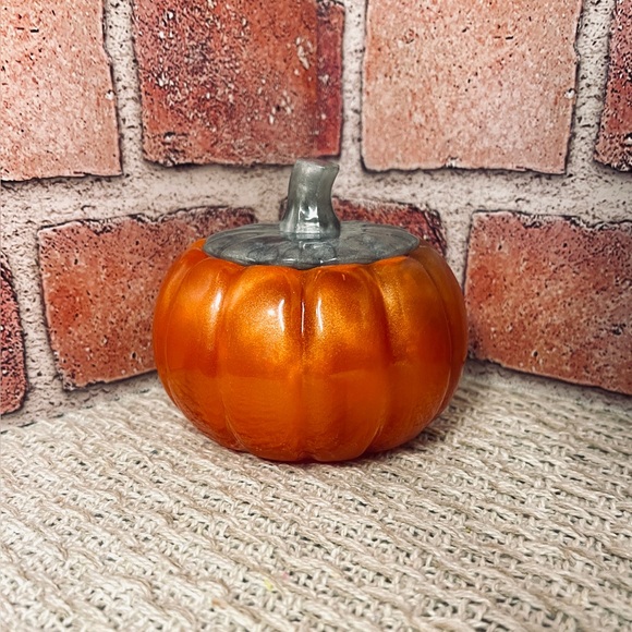 Handmade Resin Pumpkin Jar - Picture 2 of 5